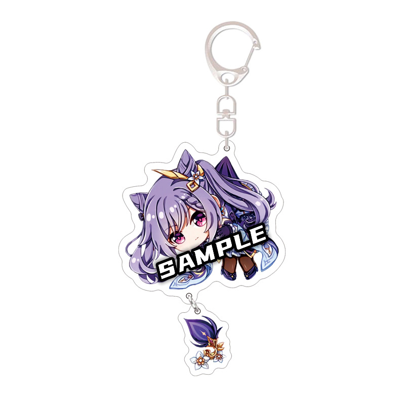 God Peripheral Accessories Acrylic Keychain DoubleSided Sandwich Ornaments Student Gift Birthday Comic Show Ornaments