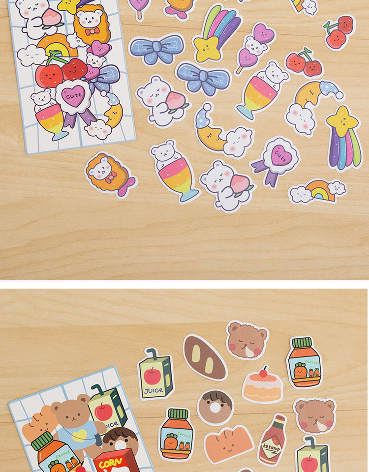 Style Cartoon Cute Soft Candy Bear Hand Ledger Sticker Sealing Paste Mobile Phone Notebook Material Decorative Sticker Style Cartoon Cute Soft Candy Bear Hand Ledger Sticker Sealing Paste Mobile Phone Notebook Material Decorative Sticker