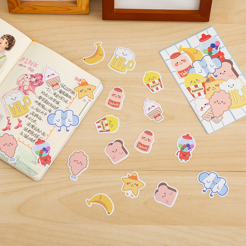 Style Cartoon Cute Soft Candy Bear Hand Ledger Sticker Sealing Paste Mobile Phone Notebook Material Decorative Sticker