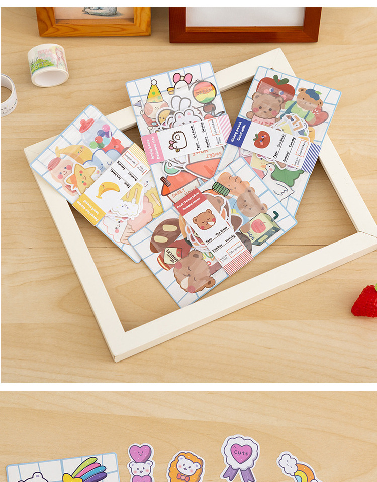 Style Cartoon Cute Soft Candy Bear Hand Ledger Sticker Sealing Paste Mobile Phone Notebook Material Decorative Sticker Style Cartoon Cute Soft Candy Bear Hand Ledger Sticker Sealing Paste Mobile Phone Notebook Material Decorative Sticker