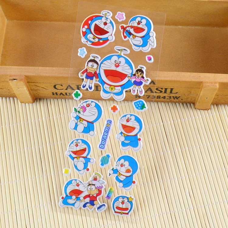 Factory Direct Sales Children's Cartoon Stickers Puzzle 3D Stickers Kindergarten Reward Bubble Sticker Wholesale