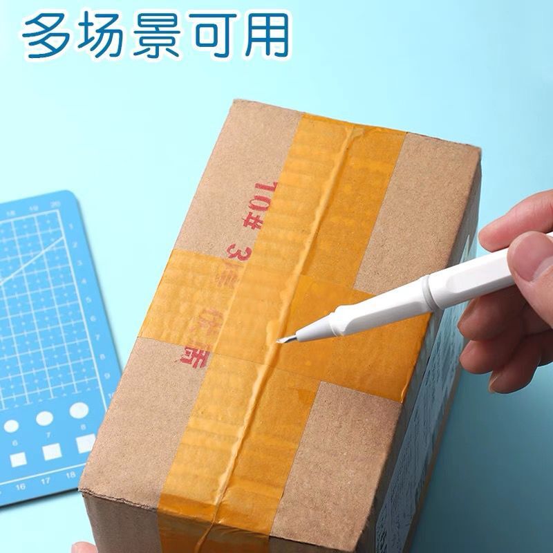 Notebook Pen Knife Paper Cutter Pen Type Hand Account Stickers Painting Stickers Art Seal Engraving Tape Paper Cutter Pen Knife
