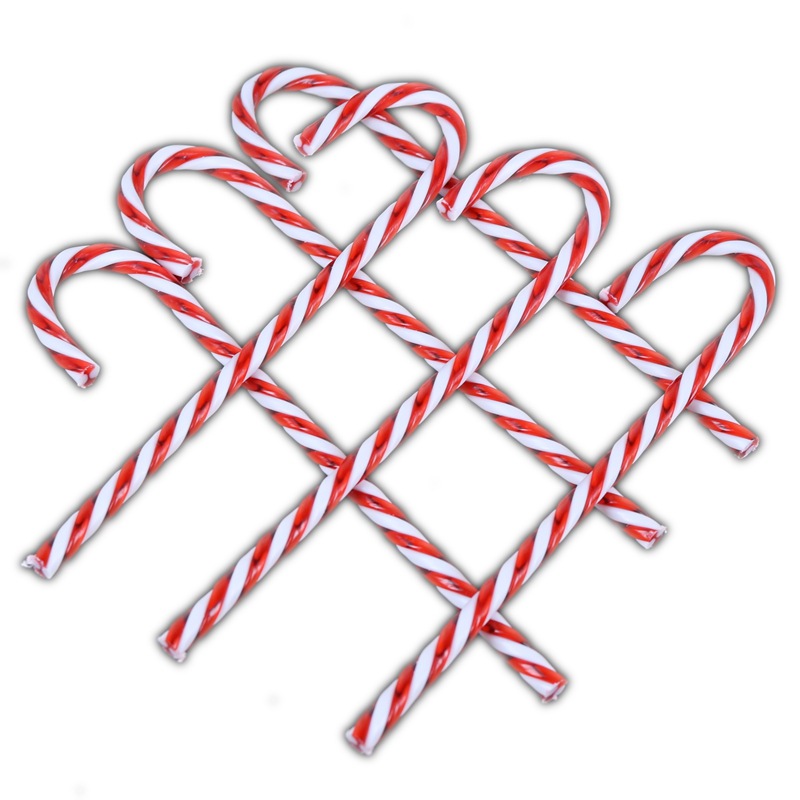 Acrylic Crutches 15cm Christmas tree Crutches 6 packages