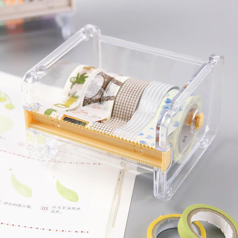 Desktop Tape Packing Cutter Creative Tape Storage Box Mini Tape Storage Box Storage Seat Cross-Border Hot