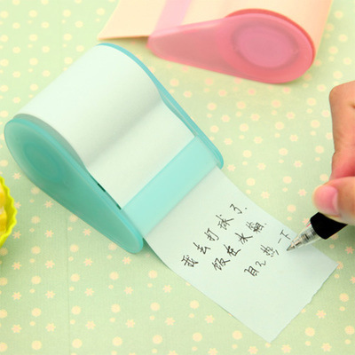 Creative Cute Casual Sticky Notes Note Sticker Attached Tape Base Tear-off Note Pad Student Message Memo Note Paper