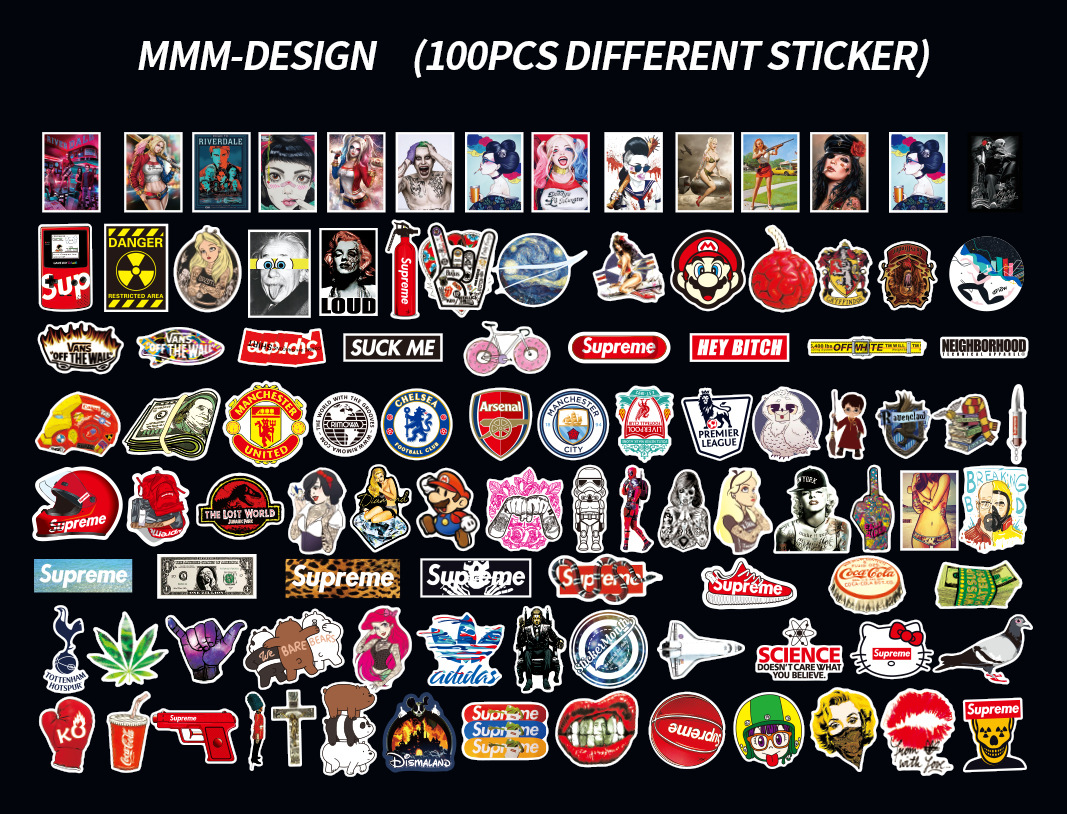 100 Pieces of NonRepeated NonInfringement Graffiti Stickers Car Sticker Stickers Manufacturers Cartoon Luggage Stickers 100 Pieces of NonRepeated NonInfringement Graffiti Stickers Car Sticker Stickers Manufacturers Cartoon Luggage Stickers