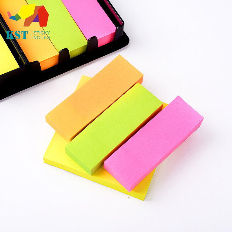 Kaster Office Stationery Fluorescent Color Mixing Sticky Notes Message Sticker Pu Note Box Factory Wholesale
