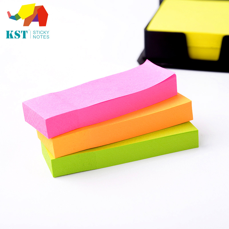Kaster Office Stationery Fluorescent Color Mixing Sticky Notes Message Sticker Pu Note Box Factory Wholesale