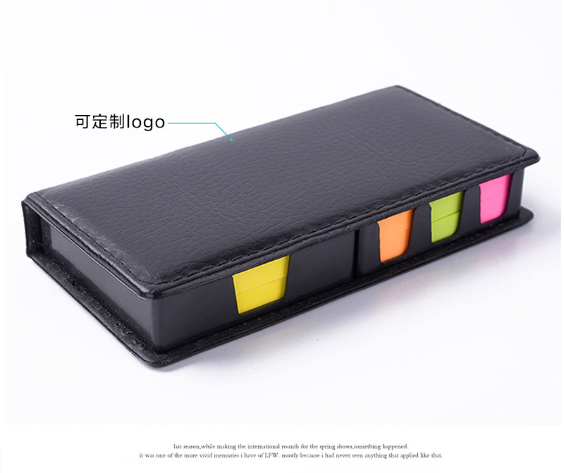 Kaster Office Stationery Fluorescent Color Mixing Sticky Notes Message Sticker Pu Note Box Factory Wholesale