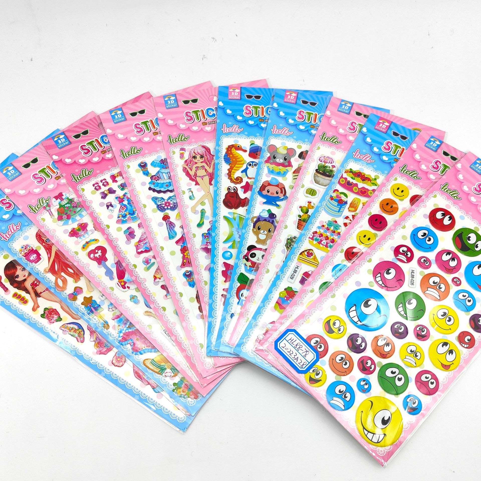 Children's Cartoon Stickers Foam Bubble Sticker Kindergarten Reward Stickers Forehead Stickers Affixed 3D Three-Dimensional Stickers Stickers for Journals Children's Cartoon Stickers Foam Bubble Sticker Kindergarten Reward Stickers Forehead Stickers Affixed 3D Three-Dimensional Stickers Stickers for Journals