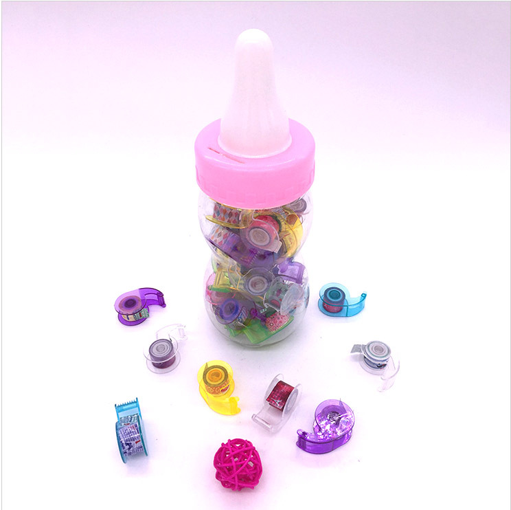 Bottle piggy bank mini tape tape and cutter Bottle piggy bank mini tape tape and cutter