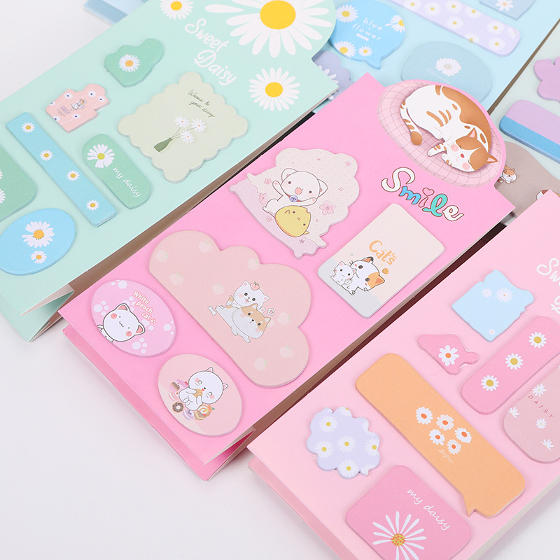 Factory Sticky Notes Creative Cartoon Notepad Tearable Student Sticky Note Message Book Note Sticker Note Wholesale