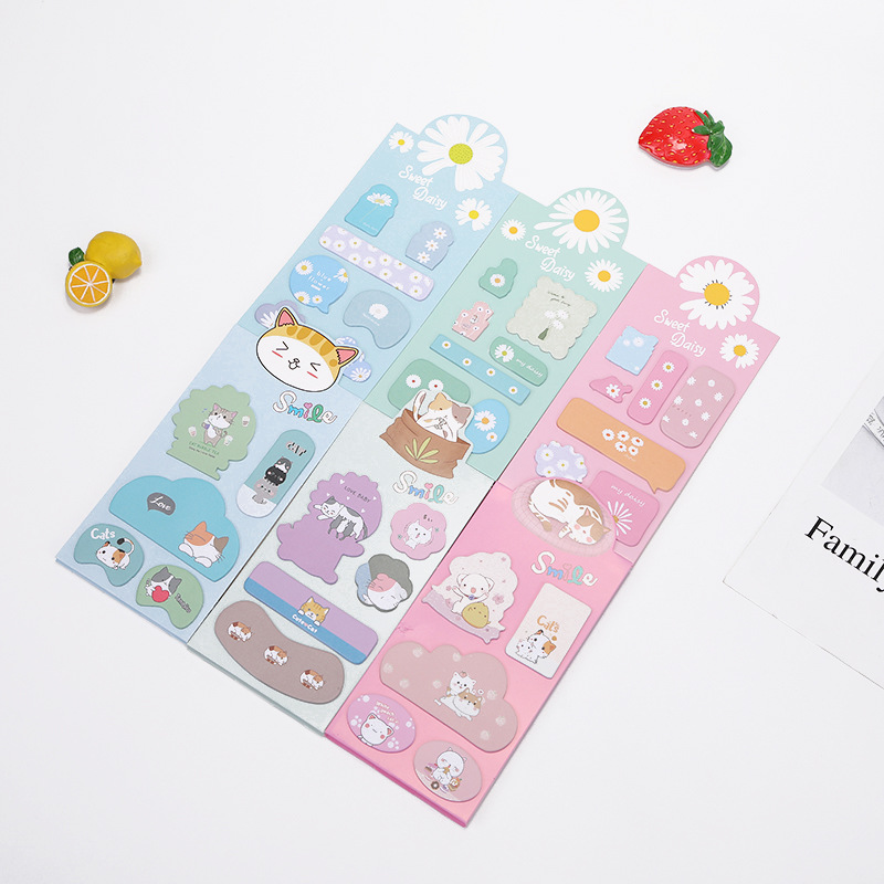 Factory Sticky Notes Creative Cartoon Notepad Tearable Student Sticky Note Message Book Note Sticker Note Wholesale