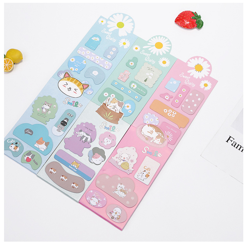 Factory Sticky Notes Creative Cartoon Notepad Tearable Student Sticky Note Message Book Note Sticker Note Wholesale