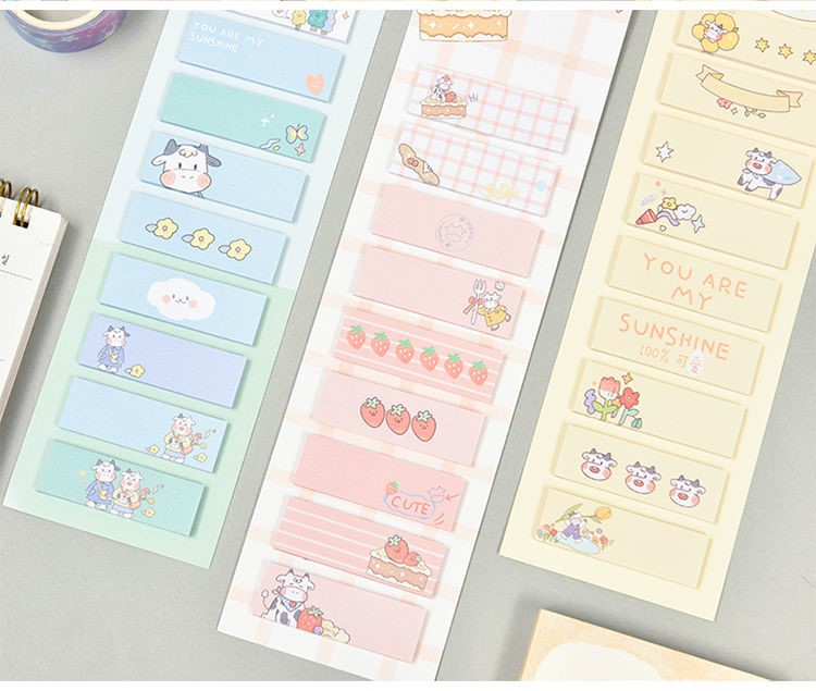 Catalog Index Stickers 4 Creative Unicorn Message Memo Index Note Sticker Tag Note Cute Refreshing Convenience