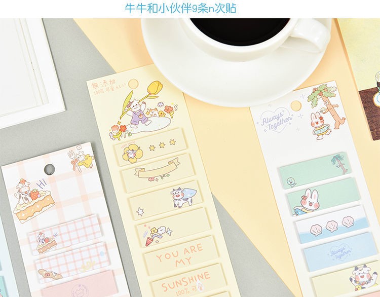 Catalog Index Stickers 4 Creative Unicorn Message Memo Index Note Sticker Tag Note Cute Refreshing Convenience