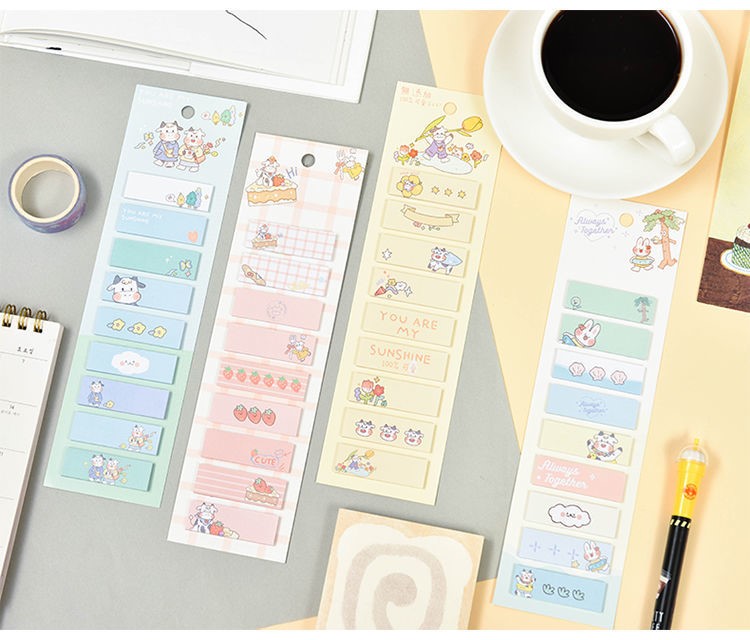 Catalog Index Stickers 4 Creative Unicorn Message Memo Index Note Sticker Tag Note Cute Refreshing Convenience