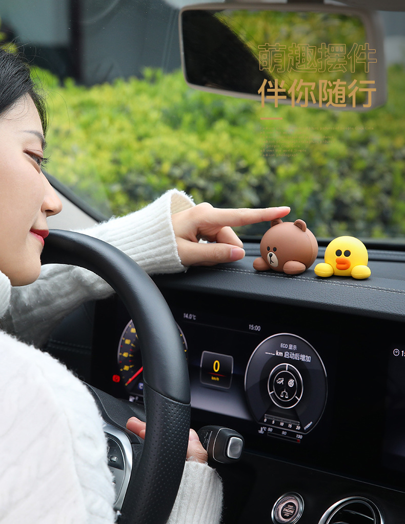 LINE FRIENDS Car Door Bumper Strip Car Door Exterior Body Anti-Scratch Cartoon Protective Sticker Decoration Supplies