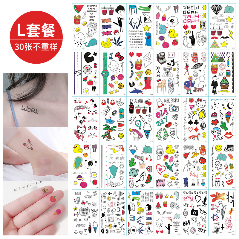 Plant Ink Printing Cartoon Pretty Girl Warrior Easy to Remove Tattoo Sticker Personality Tattoo Sticker Customization Plant Ink Printing Cartoon Pretty Girl Warrior Easy to Remove Tattoo Sticker Personality Tattoo Sticker Customization