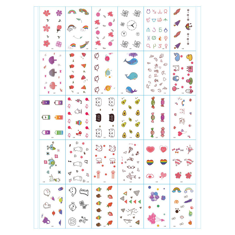 Plant Ink Printing Cartoon Pretty Girl Warrior Easy to Remove Tattoo Sticker Personality Tattoo Sticker Customization Plant Ink Printing Cartoon Pretty Girl Warrior Easy to Remove Tattoo Sticker Personality Tattoo Sticker Customization
