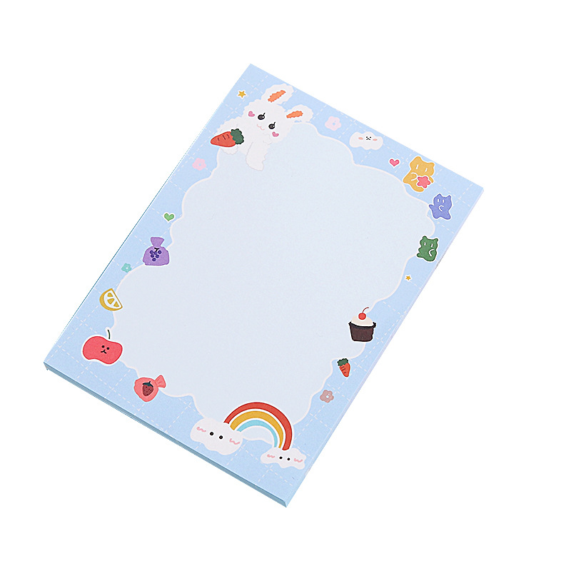 Creative Arts Youth Cartoon Series Sticky Notes Large Student Note Sticker Office Message-Leaving Sticky Note Stationery Stickers