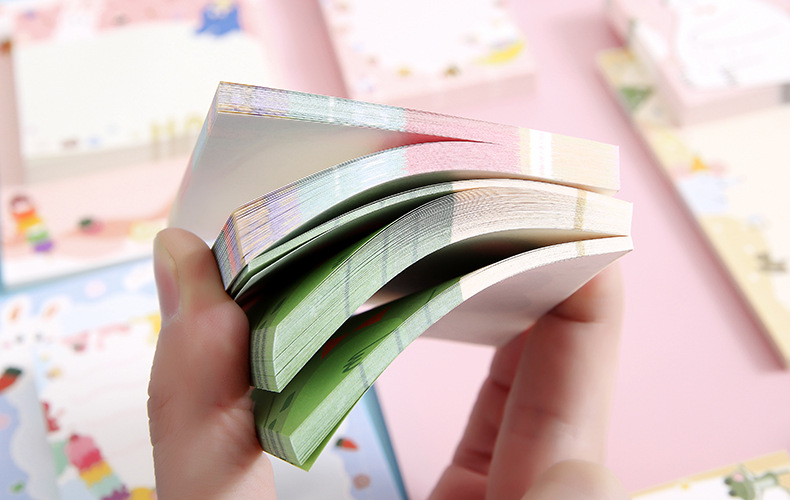 Creative Arts Youth Cartoon Series Sticky Notes Large Student Note Sticker Office Message-Leaving Sticky Note Stationery Stickers