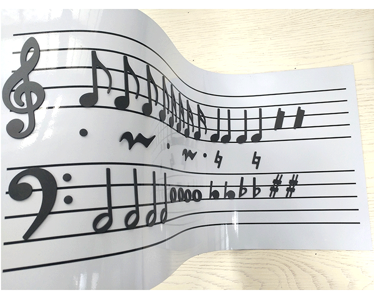Magnetic Music Symbol Sticker Soft Magnetic Sticker Refrigerator Sticker Blackboard Paste Note White Board Sticker