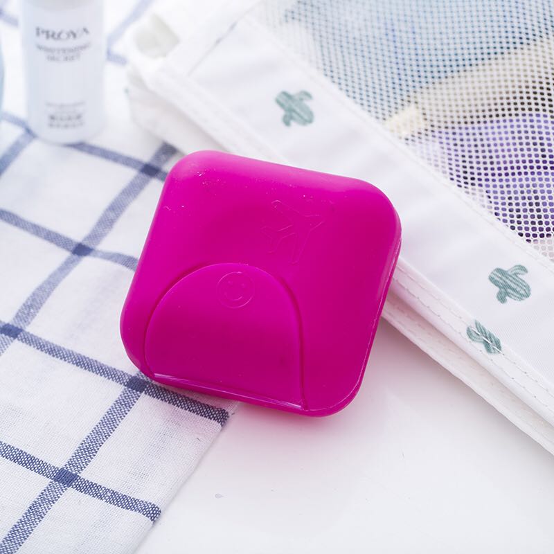 Small size of portable travel soap box with lock