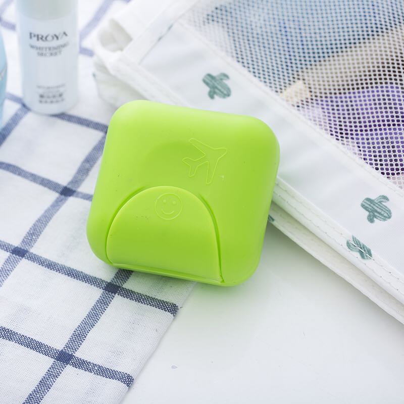 Small size of portable travel soap box with lock