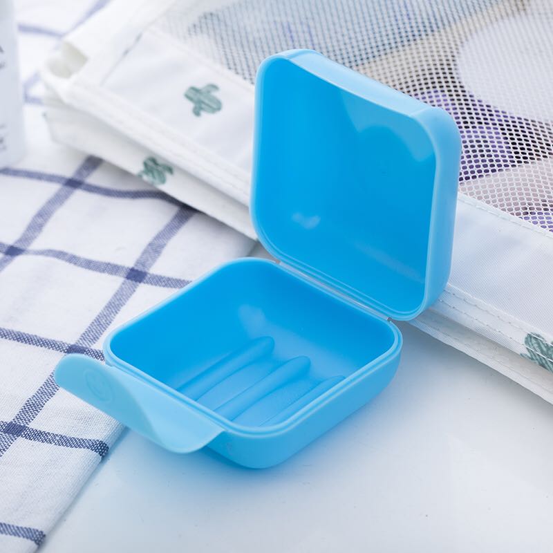 Small size of portable travel soap box with lock