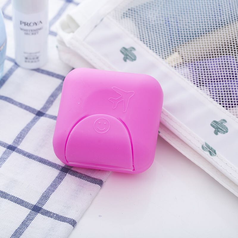 Small size of portable travel soap box with lock
