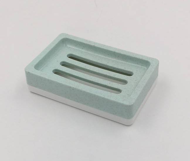 Wood Grain Soap Box New Portable Double-Layer Soap Holder Creative Drain Bathroom Rack Laundry Soap Box