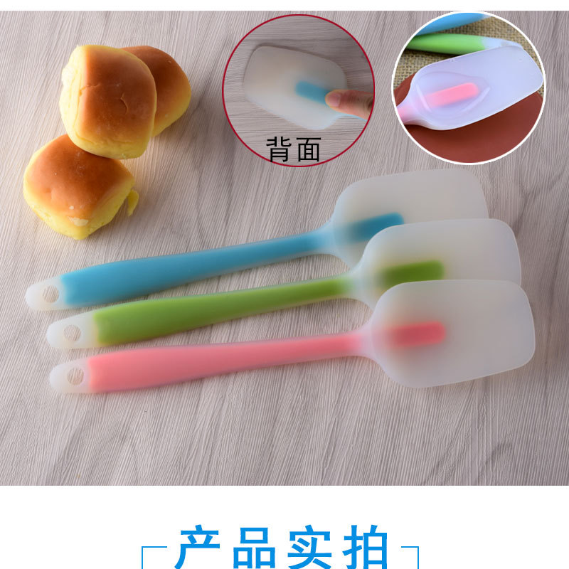 All-Inclusive Integrated Soft Silicone T Shovel Semi-Transparent Shovel Cream Jam Stirring Scraper Cake Palette Knife Baking Tool