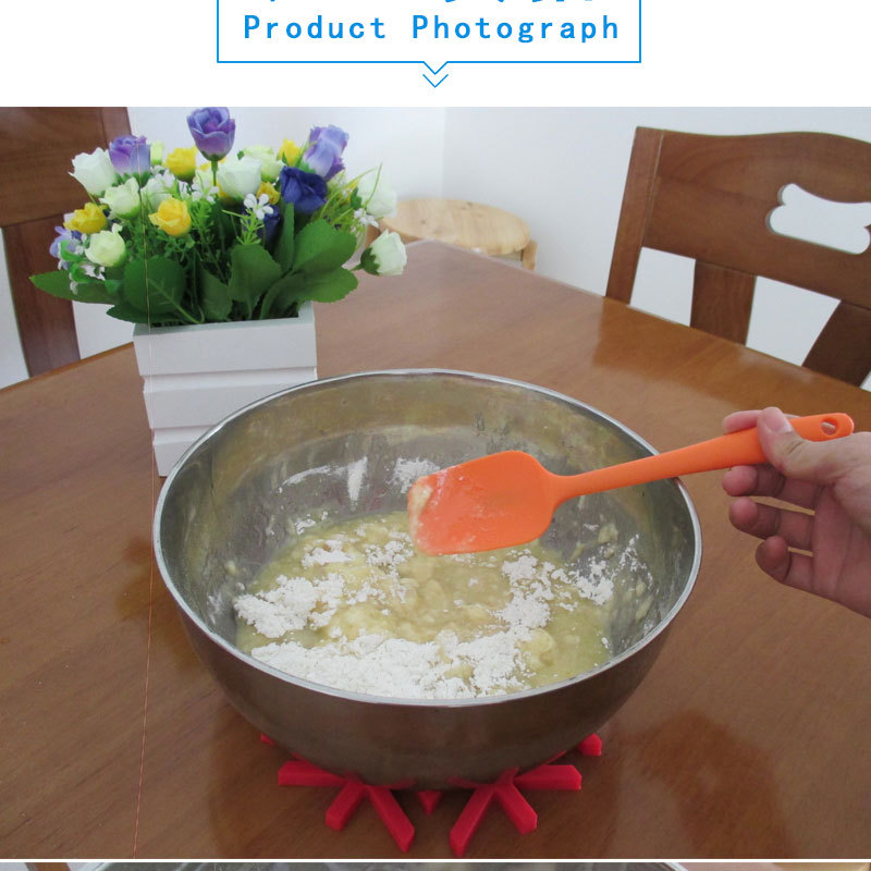 All-Inclusive Integrated Soft Silicone T Shovel Semi-Transparent Shovel Cream Jam Stirring Scraper Cake Palette Knife Baking Tool