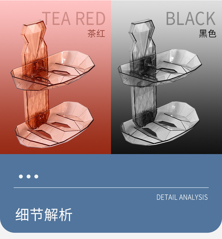 Factory Direct Sales Punch-Free Draining Wall-Mounted Fat Soap Box Soap Rack Toilet Soap Rack Student Dormitory Soap Box
