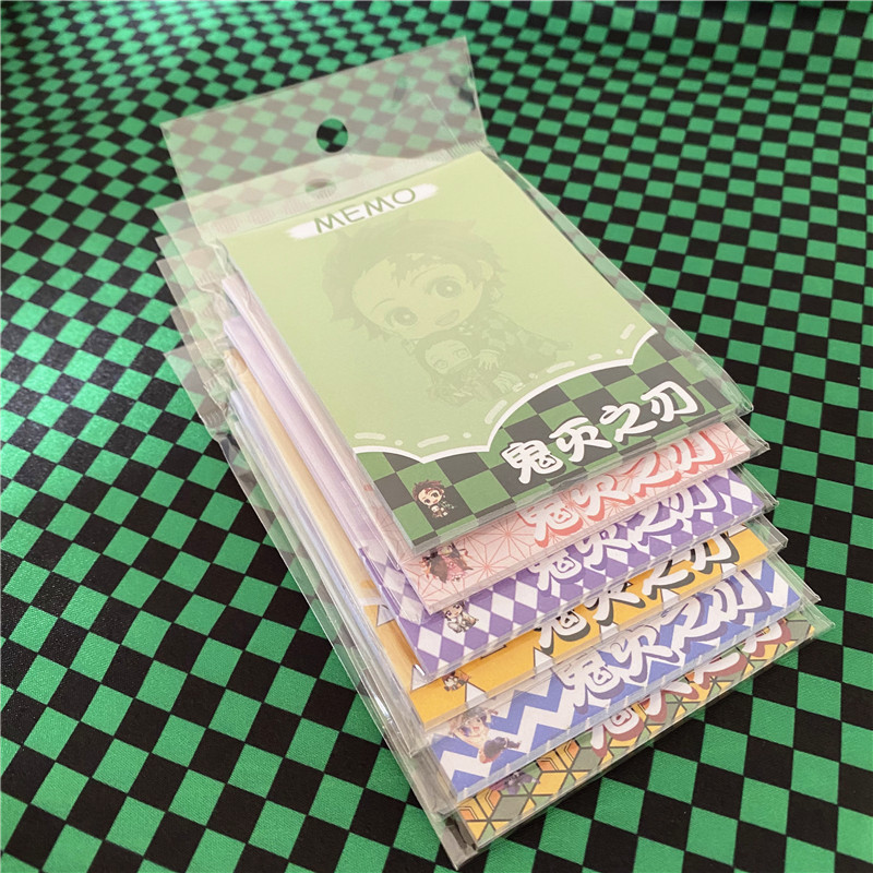 Ghost Killing Blade Sticky Note Ghost Killing Peripheral Notepad Student Supplies Creative Cool Stationery Convenient Sign Any Sticker
