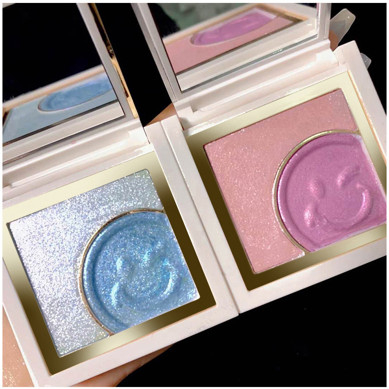 Little Aoding Reverse Charm Smiley Face Highlight Contour Compact Makeup Palette Matte Glitter Nose Shadow Three-Dimensional Internet Celebrity