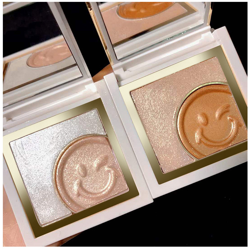 Little Aoding Reverse Charm Smiley Face Highlight Contour Compact Makeup Palette Matte Glitter Nose Shadow Three-Dimensional Internet Celebrity