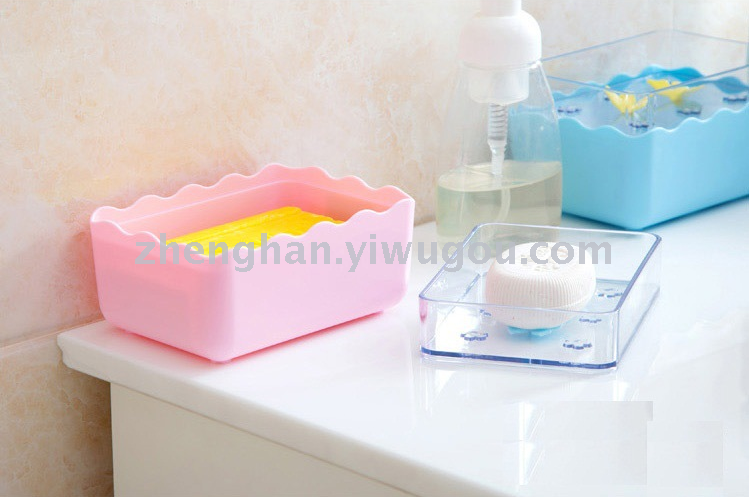 Double soap box can be leached soap rack bathroom creative soap box cute soap shelves