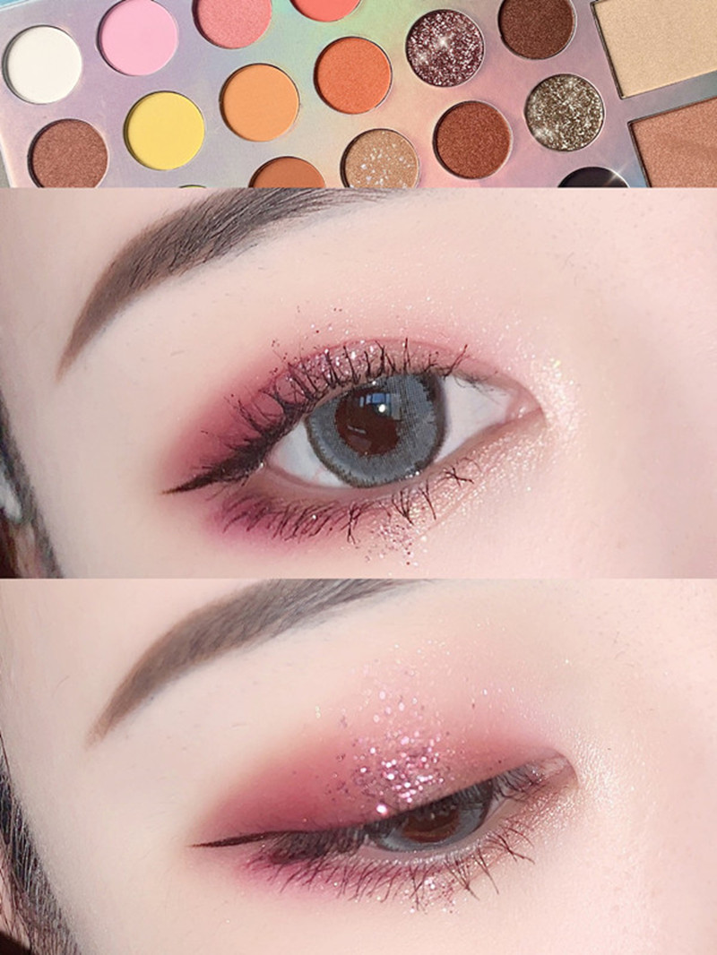 27-Color Eye Shadow Blush Highlight Makeup Palette Ins Super Hot Mashed Potatoes Shimmering Powder Sequins Waterproof Domestic Goods Cheap Student 27-Color Eye Shadow Blush Highlight Makeup Palette Ins Super Hot Mashed Potatoes Shimmering Powder Sequins Waterproof Domestic Goods Cheap Student