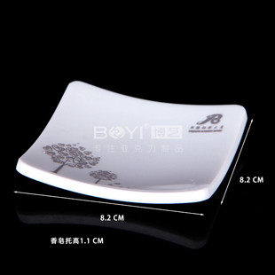 Between the hotel bathroom acrylic square box soap dish frame guest room soap box tray seat boutique manufacturers direct sales