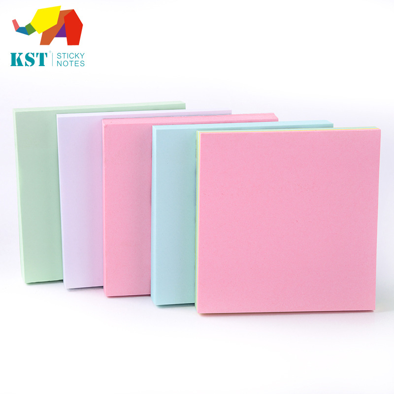 Office Stationery Crayon Color Mixing Sticky Notes Note Sticker Repeatable Post-It Notes Announcement Stickers Multi-Color Combination Wholesale