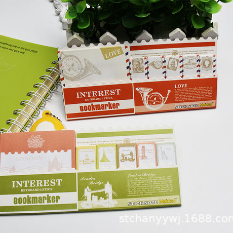 Crazy color 1025 cartoon post-it note plan memo pad this post-it note book sticker student message memo pad