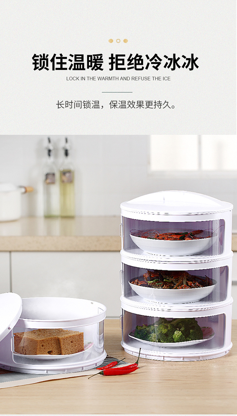 Household Sliding Door Plastic Insulated Vegetable Cover Multi-Layer Dustproof Fly Preservation Food Cover Kitchen Removable Dish Cover Household Sliding Door Plastic Insulated Vegetable Cover Multi-Layer Dustproof Fly Preservation Food Cover Kitchen Removable Dish Cover