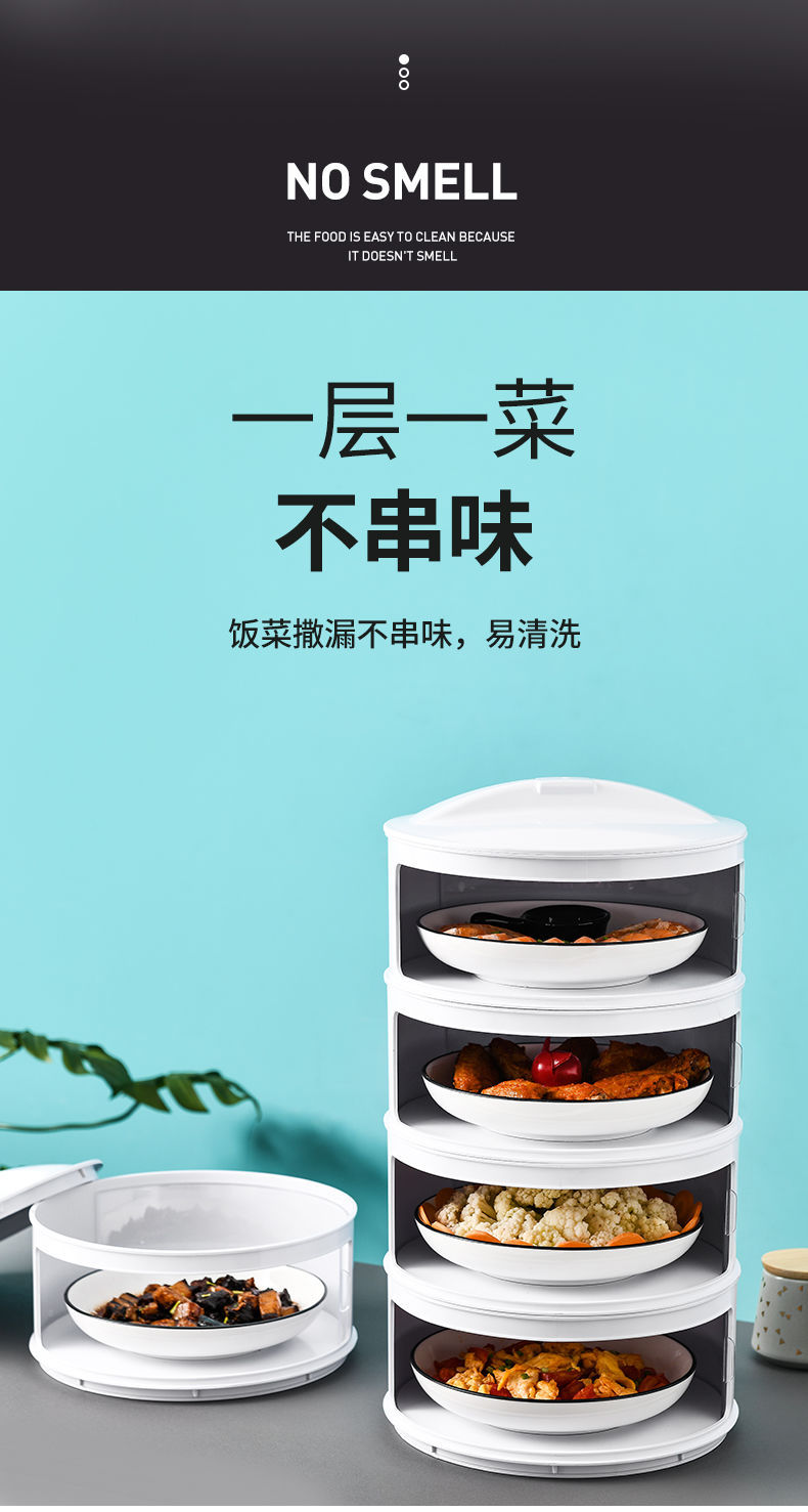 Table Leftovers Storage Box Household Dish Cover Artifact Multi-Layer Foldable Anti Fly Thermal Preservation Dustproof Vegetable Cover Table Leftovers Storage Box Household Dish Cover Artifact Multi-Layer Foldable Anti Fly Thermal Preservation Dustproof Vegetable Cover