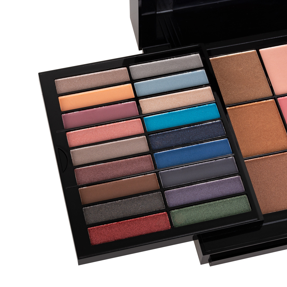Missyoung New Makeup Palette Eye Shadow Plate Lip Gloss Lip Balm Blush Combination Set Piano Box Foreign Trade Popular Style Missyoung New Makeup Palette Eye Shadow Plate Lip Gloss Lip Balm Blush Combination Set Piano Box Foreign Trade Popular Style