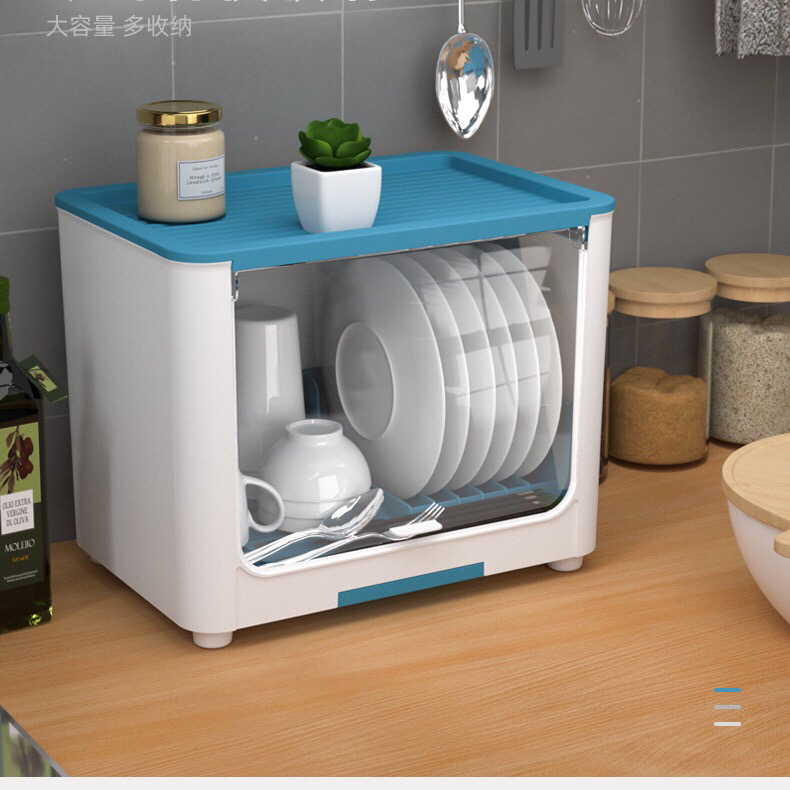 Kitchen cupboards Household surface drain bowl stand simple Plastic Bowls chopsticks box cutlery dish tray holder with cover