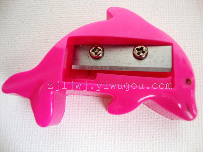 Cute mini Dolphin double screws Pencil Sharpener Pencil Sharpener Sharpener student supplies prizes