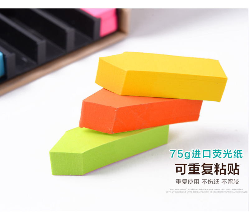 Environmental Protection Kraft Paper Shell Post-It Notes Set Note Paper Yellow Paper Fluorescent Color Message Sticker Factory Wholesale Environmental Protection Kraft Paper Shell Post-It Notes Set Note Paper Yellow Paper Fluorescent Color Message Sticker Factory Wholesale