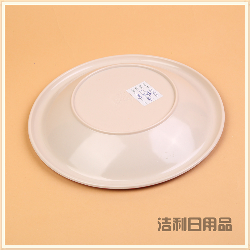 Disk dense amine color plastic plate fast food dish cover pouring rice garnish dish bone dish imitation hotel hot pot tableware commercial